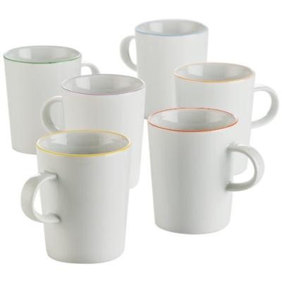 ARZBERG-PORZELLAN 2100/70657/3224 LOT DE 6 TASSES CUCINA COLORI