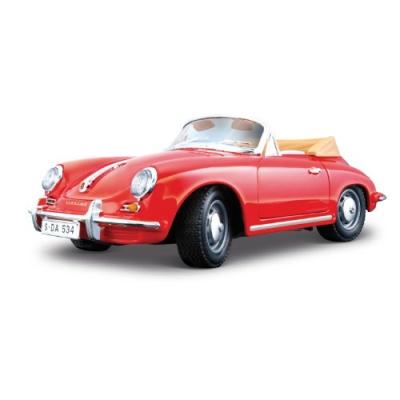 BBURAGO - 12025 - VOITURE SANS PILE - REPRODUCTION - PORSCHE 356B CAB. 1961 - ÉCHELLE 1/18