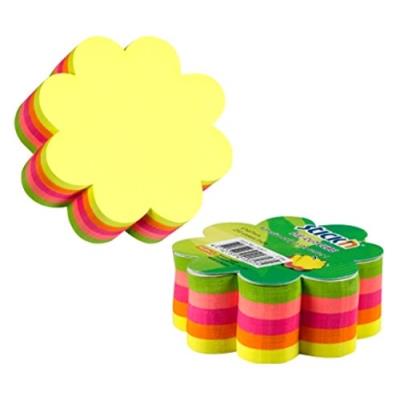 Notes kwiatek 67x67 mm neon 250 kartek 21357