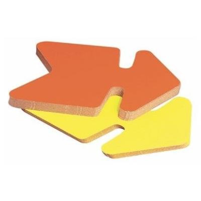 Agipa 023925-flu paquet de 25 étiquettes pour point de vente en carton fluo 24 x 32 cm jaune orange