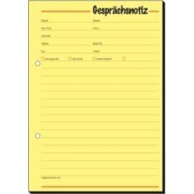 Sigel formularbuch gesprchsnotiz, a5, 50 blatt, gelb ge513