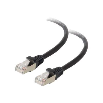 C2G Cat5e Booted Shielded (STP) Network Patch Cable - verbindingskabel - 3 m - zwart