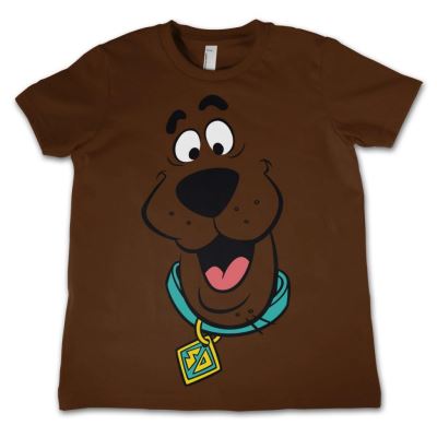 SCOOBY DOO - T-Shirt KIDS Face - Brown (10 Years)