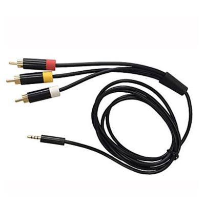 Câble Composite AV RCA TV pour Microsoft XBox 360E Elite - 1,80 mètre