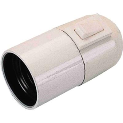 ELECTRALINE 71105 DOUILLE E27 LISSE + INTERRUPTEUR BLANC