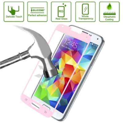 Galaxy S5  Film Anti-Choc Verre Trempé 0,33mm Rose Linkdream