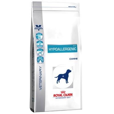 Croquettes royal canin veterinary diet hypoallergenic pour chiens sac 14 kg