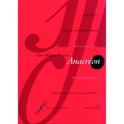 Partitions classique BARENREITER RAMEAU J.P. - ANACREON - CHOEUR Choeur et ensemble vocal
