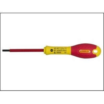 Stanley Tournevis Fatmax Insolé Bout Plat Rouge/Jaune 5,5 X 150 Mm (Import Grande Bretagne)