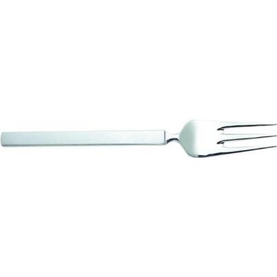 ALESSI 4180/16 DRY FOURCHETTE À GÂTEAUX EN ACIER BRILLANT À MANCHE SATINÉ SET DE 6 PIÈCES