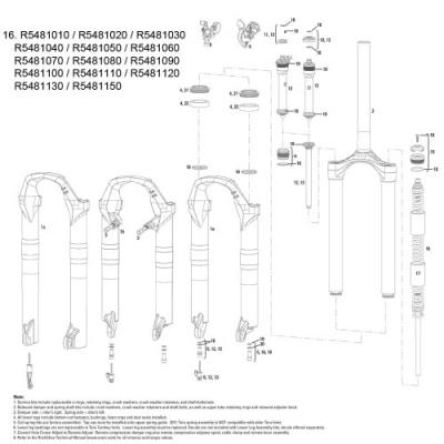 Rock shox ressort hélicoïdal argent 100 mm