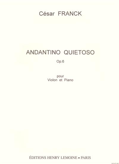 ANDANTINO QUIETOSO OP 6