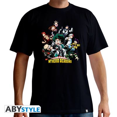 MY HERO ACADEMIA - Tshirt Héros homme black XXL