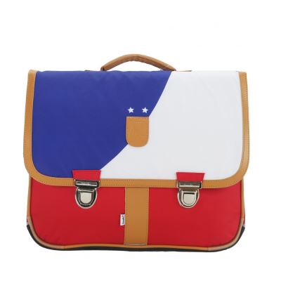Cartable 39,5cm Miniséri Bleu/Blanc/Rouge
