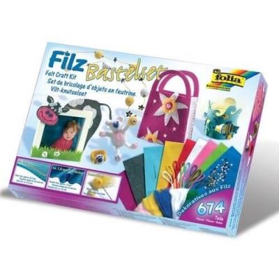 Folia Set Bricolage Sujets Feutrines 674 Pieces