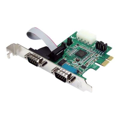 StarTech.com 2-poort Native PCI Express RS232 Seriële Adapterkaart met 16950 UART - seriële adapter
