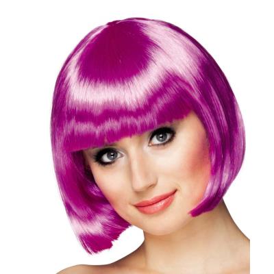 Perruque courte violette femme Taille Unique