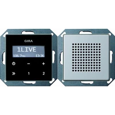 Gira 2280203 unterputz-radio rds e22 aluminium