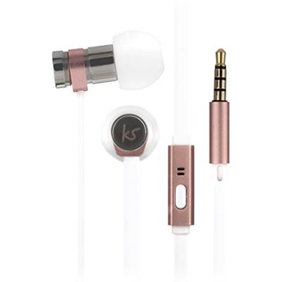 KitSound Nova écouteurs intra-auriculaires avec microphone pour smartphones et tablettes - Or rose