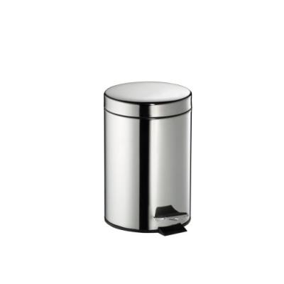 WESCO 103 014-41 POUBELLE À PÉDALE OVALE EN ACIER INOXYDABLE