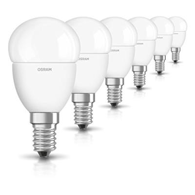 Osram ampoule led e14 star classic p ampoule basse consommation/ 6 w- équivalent à une ampoule incandescente de 40 w, ampoule led sphérique /mat, blan