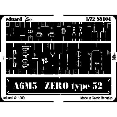 MAQUETTE A6M5 ZERO TYPE 52 REVELL 1/72 EDUARD SS104
