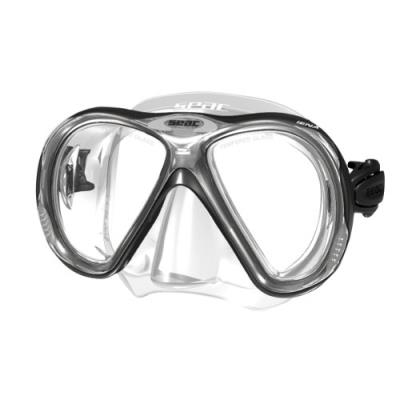 Seac iena masque de plongée double verre adulte noir