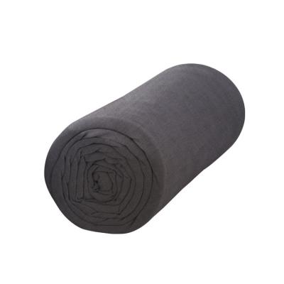 Drap housse extensible 100% jersey de coton uni SABRINA - Canon de fusil - 140x190cm