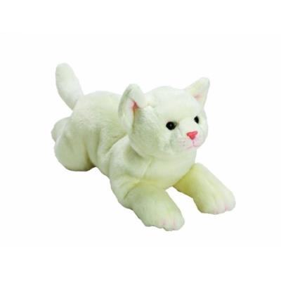 Classique Chat Blanc En Peluche - Taille Moyenne De La Gamme Yomiko