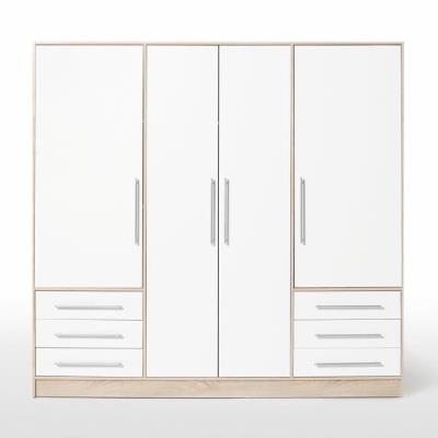 Jupiter Armoire 206Cm Chene/Blanc
