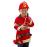 Costume Pompier Enfant Complet 8 Pièces - Casque + Extincteur Jouet, Idéal 3-9 Ans Fête Halloween Carnaval