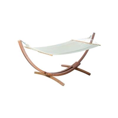 JOBEK - Set Santa Maria hamac à barres uni écru et support Arc bois 320