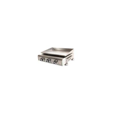Brasero plancha 3 feux a poser en inox 9760014