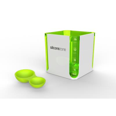 Cube à mesurer doseur Silicone Zone 7702025 - Vert