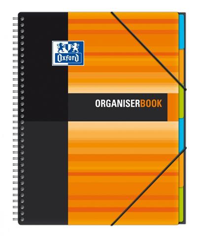 Cahier-trieur Organisor Book Etudiant Oxford 24,5x31 reliure intégrale feuilles détachables et perfo
