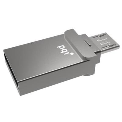 PQI Clé USB - 6837-032GR101A - 32GB Connect 201 USB and micro USB OTG Storage Drive for Android devices