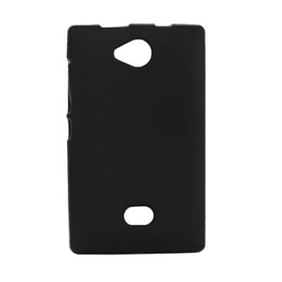 Coque Souple Housse minigel noire mat Asha 503 Nok