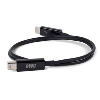 Owc 1 meter thunderbolt cable color black. this thunderbolt cable enables you to connect a thunderbolt-compatible mac with thund