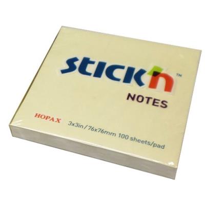 Kores - Notes Autocollantes Jaune, 76 X 76 Mm, Vierge, Jaune Hx21007