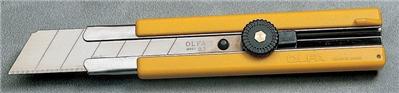 Cutter corps ABS grip caoutchouc Olfa h1 lame sécable 25mm