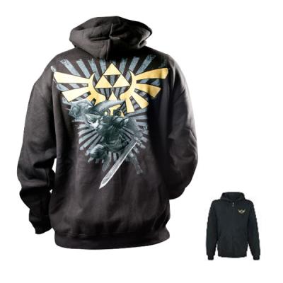 ZELDA - Sweat-Shirt Noir Logo Doré (S)