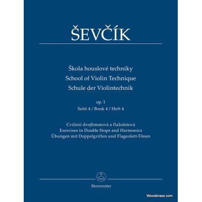 Méthodes et pédagogie BARENREITER SEVCIK O. - SCHOOL OF VIOLIN TECHNIQUE OP.1 BOOK 4 Violon