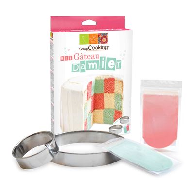 Kit gâteau damier - scrapcooking