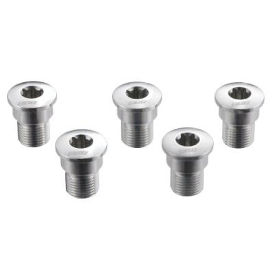 Bbb troxstars vis de serrage de selle et vis de plateau argent