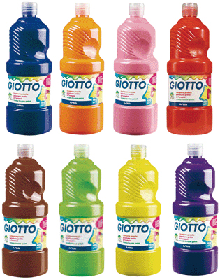 Omyacolor - Gouache Liquide Giotto - Carton De 8 Flacons 1l