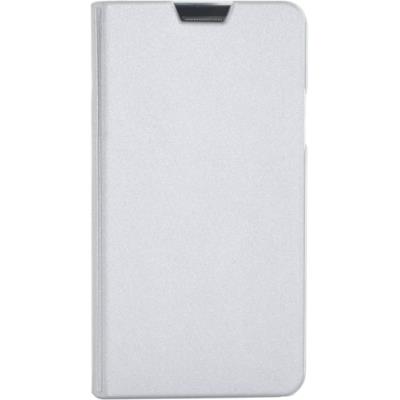 Etui folio argenté Made in France pour Samsung Galaxy A3