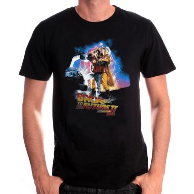 Tshirt Retour vers le Futur - Doc & Marty - Noir - S