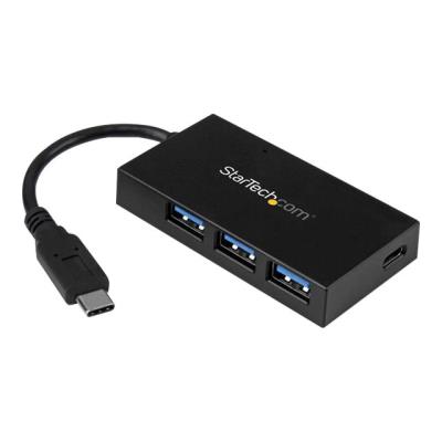 StarTech.com 4-poorts USB 3.0 hub - USB-C naar 1x USB-C en 3x USB-A - Draagbare USB-C hub - USB 3.1 Gen 1 (5Gbps) - hub - 4 poorten