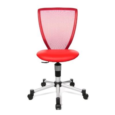 TOPSTAR TITAN JUNIOR 71487 S01 CHAISE DE BUREAU POUR ENFANTS ARGENTROUGE