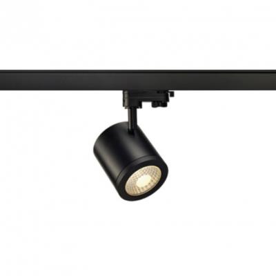 Spot Enola LED 9W 35D rond pour rail 3 allumages - Noir